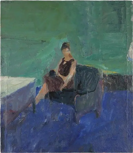 Seated Woman, Green Interior; Richard Diebenkorn, 1961