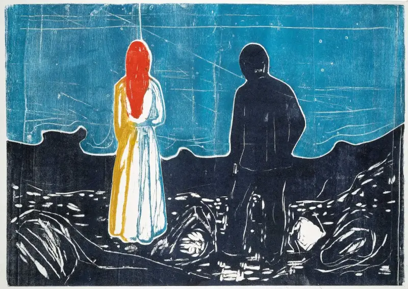 Two People: The Lonely Ones - Edvard Munch