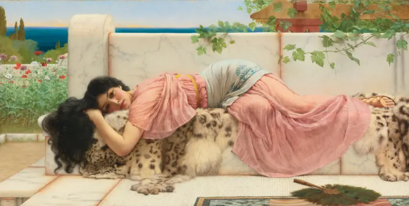 When the Heart is Young - John William Godward