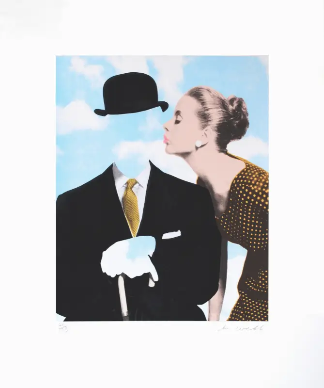 Kissing Magritte - Joe Webb
