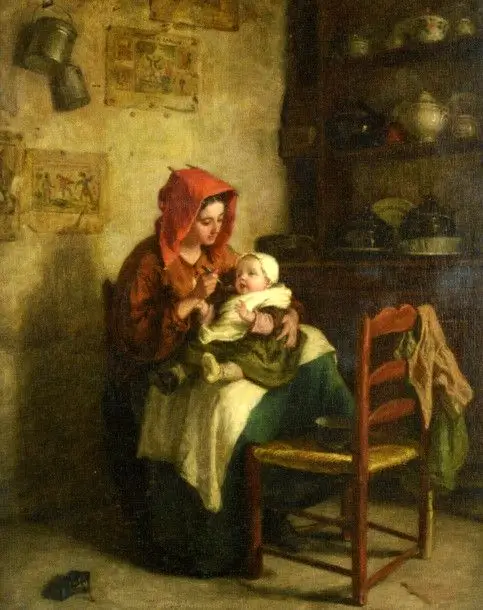 Feeding Time - Pierre Edouard Frere