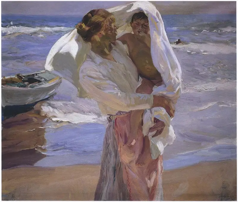 Just Out of the Sea - Joaquin Sorolla 