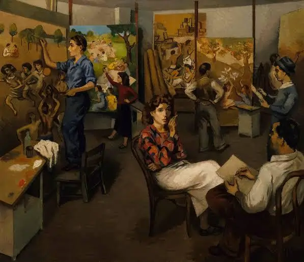 Artists on WPA - Moses Soyer (1935)