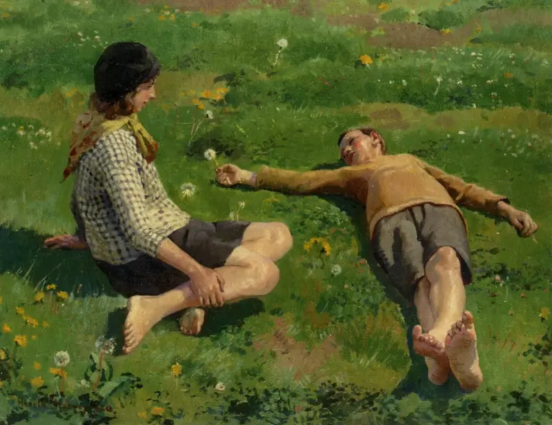 Cornish Children - Harold Harvey