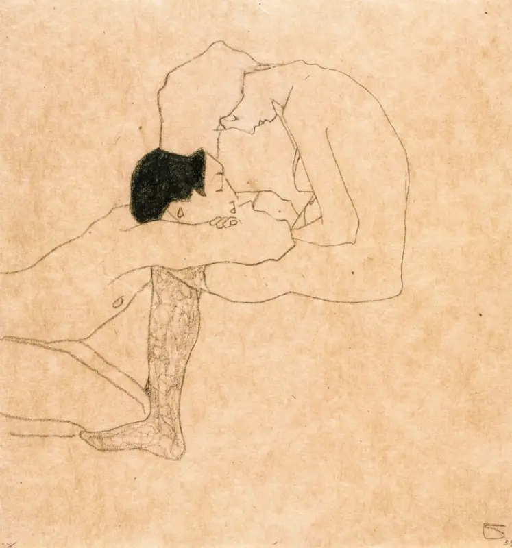 Lovers - Egon Schiele