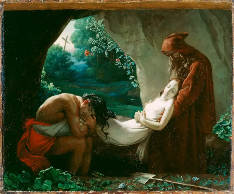 Burial of Atala - Anne-Louis Girodet de Roussy-Trioson