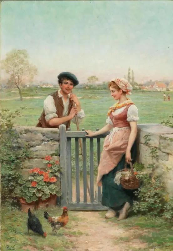 Chatting by the Fence - Lucius Rossi