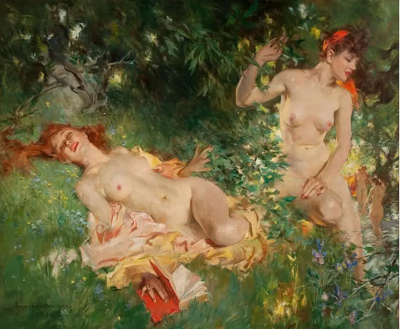 Nymphs in Summer - Howard Chandler