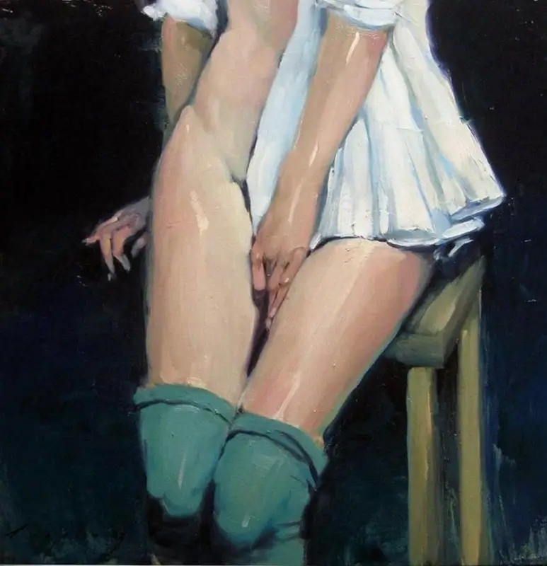 Hand between Legs - Malcolm Liepke