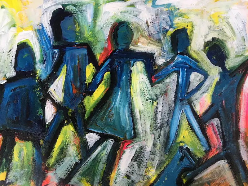 Figurative Abstract People - Sharyn Bursic