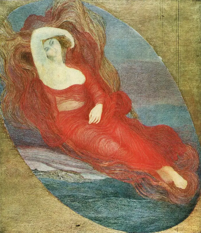 Goddes of Love - Giovanni Segantini 