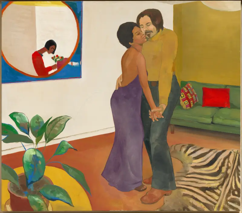 Sandy and Her Husband - Emma Amos