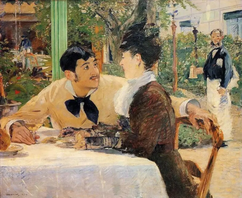 Chez Le Pere Lathuille - Edouard Manet