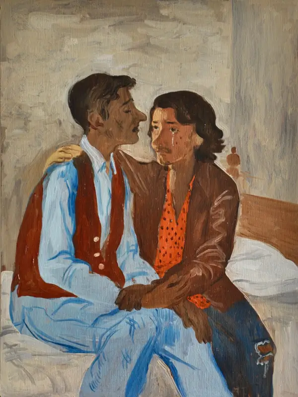 Two Friends - Salman Toor