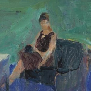 Seated Woman, Green Interior; Richard Diebenkorn, 1961