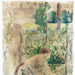 Woman Working in a Garden - Camille Pissarro (1830 - 1903)