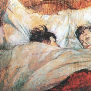 Le lit (The bed) - Henri de Toulouse-Lautrec (1893)