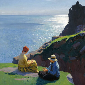 On the Cliffs - Dame Laura Knight