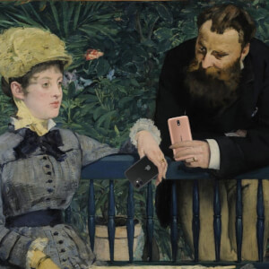 In The Conservatory - Manet